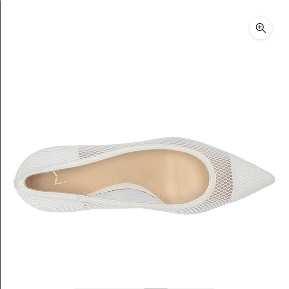 NIB Marc Fisher LTD Zesty White Fabric Heels size 10M - Picture 6 of 13